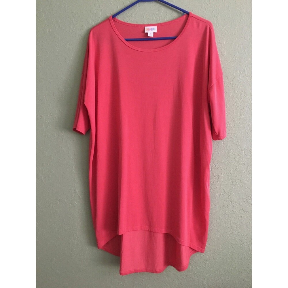 LuLaRoe Simply Comfortable Hi-Low Length Loose Fit Red Tunic Top Size M